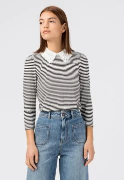 HALLHUBER Assurance De l’Authenticité T-shirt à manches longues t-shirts et tops col à revers femme