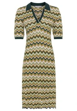 HALLHUBER MIT ZICKZACK - Robe pull En promotion robes col en v profond femme -France Hallhuber Soldes Boutique 071a867a485a498cad877c507ebf6140