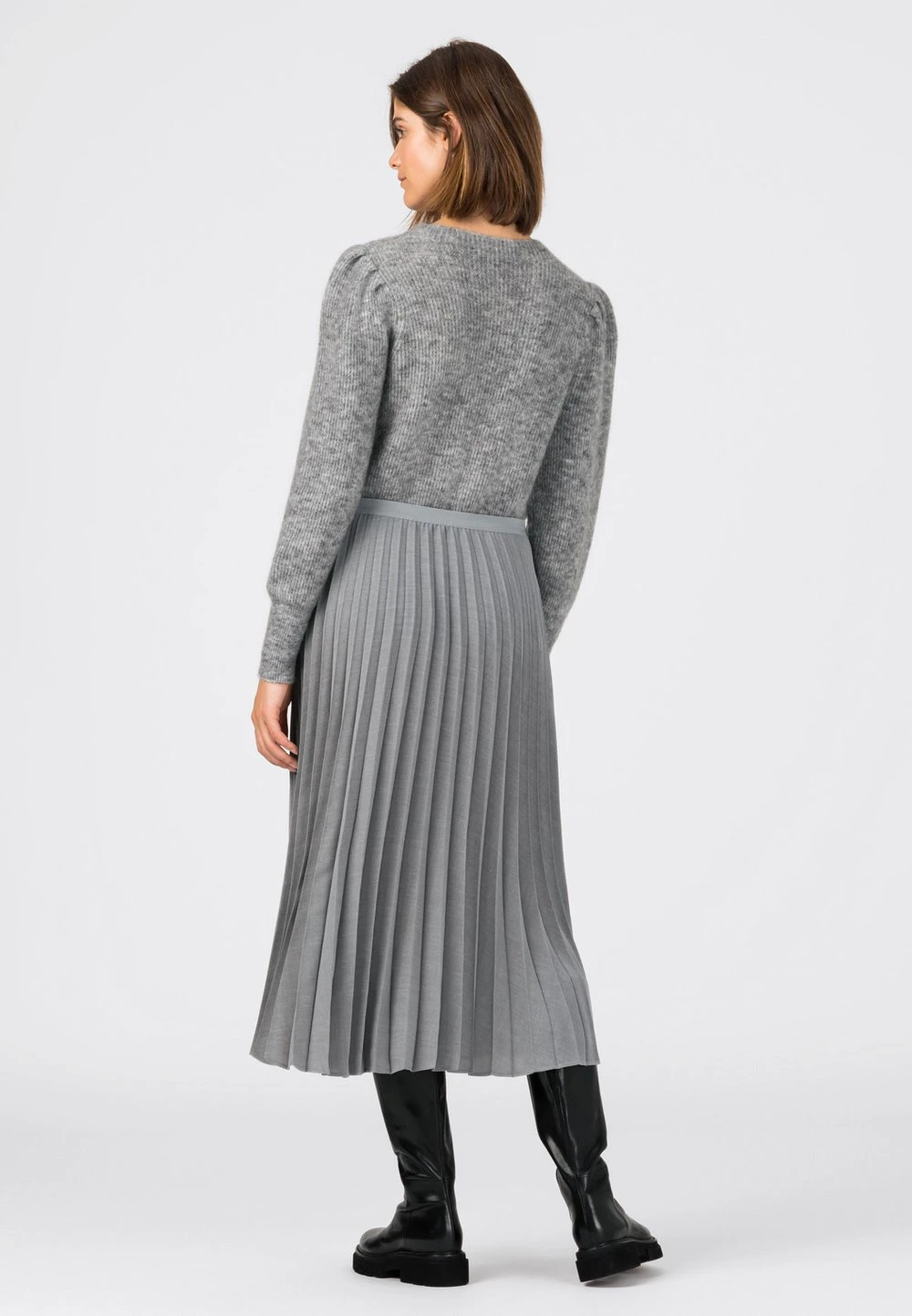 HALLHUBER Réduction Jupe plissée jupes chiné femme 2 HALLHUBER Réduction Jupe plissée jupes chiné femme – Image 2