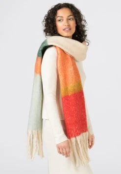 Meilleur Prix Garanti HALLHUBER MIT BLOCKSTREIFEN - Écharpe Écharpes et foulards rayures femme