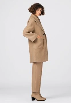 Vendre HALLHUBER Manteau classique manteaux col revers femme -France Hallhuber Soldes Boutique 1dae08c59dd04e83b6b7de43469ceb31