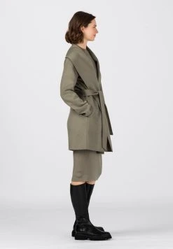 En Remise HALLHUBER Manteau classique manteaux col ch&acirc;le femme -France Hallhuber Soldes Boutique 203b0da50b534babaad42ba5ac4ead0a