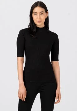 HALLHUBER Meilleure qualité BASIC-RIPP MIT TURTLENECK - T-shirt basique t-shirts et tops col rond femme