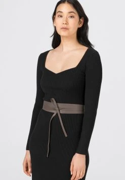 HALLHUBER AUS CHROMFREI GEGERBTEM - Ceinture taille haute Qualité Garantie sacs et accessoires couleur unie femme