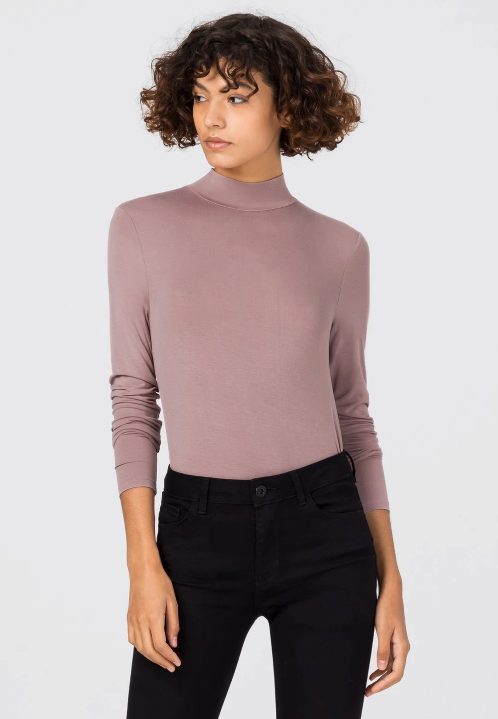 Prix Distinctifs HALLHUBER T-shirt à manches longues t-shirts et tops col montant femme 1 Prix Distinctifs HALLHUBER T-shirt à manches longues t-shirts et tops col montant femme