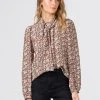 HALLHUBER Haute Qualité MIT SEPARIERTER SCHLUPPE - Blouse chemises et blouses col ch&acirc;le femme