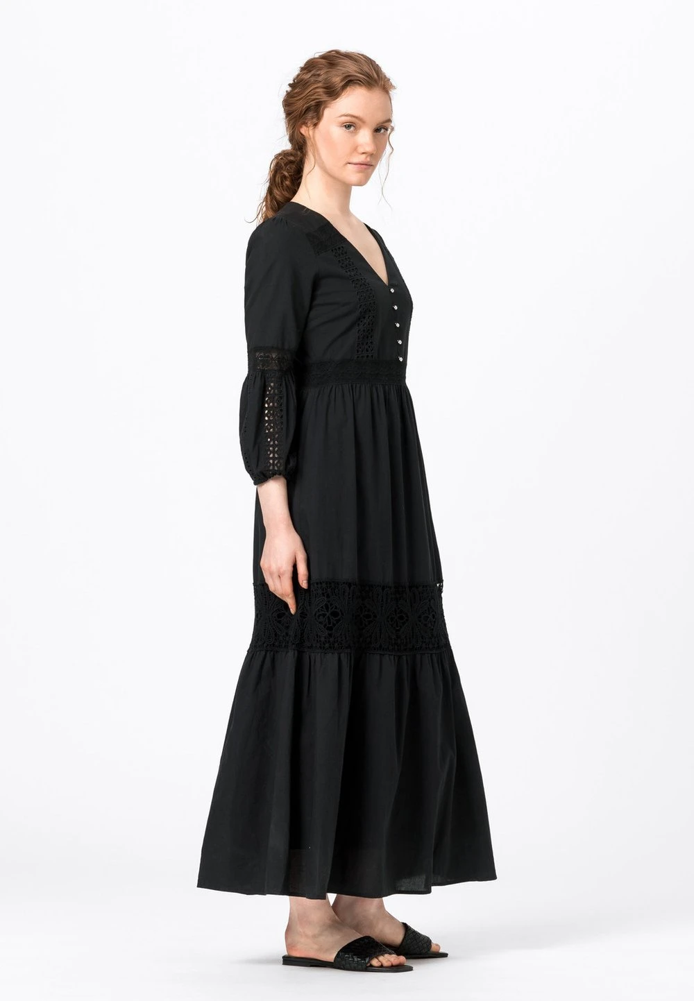 Qualité Garantie HALLHUBER MIT LOCHSPITZE - Robe longue robes normale femme 2 Qualité Garantie HALLHUBER MIT LOCHSPITZE - Robe longue robes normale femme – Image 2
