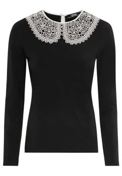 HALLHUBER Soldes T-shirt à manches longues t-shirts et tops col claudine femme -France Hallhuber Soldes Boutique 63ee0149053849b79f13145c81f56886 1