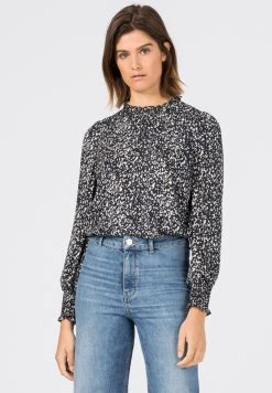Meilleur Prix Garanti HALLHUBER MIT RÜSCHEN UND SMOKDETAILS - Blouse chemises et blouses col rond femme