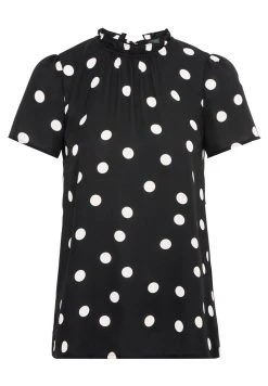 HALLHUBER Qualité Supérieure MIT TUPFENPRINT - Blouse chemises et blouses col rond femme -France Hallhuber Soldes Boutique 7abd8e29bef147f99fa4440e32a4e9ec