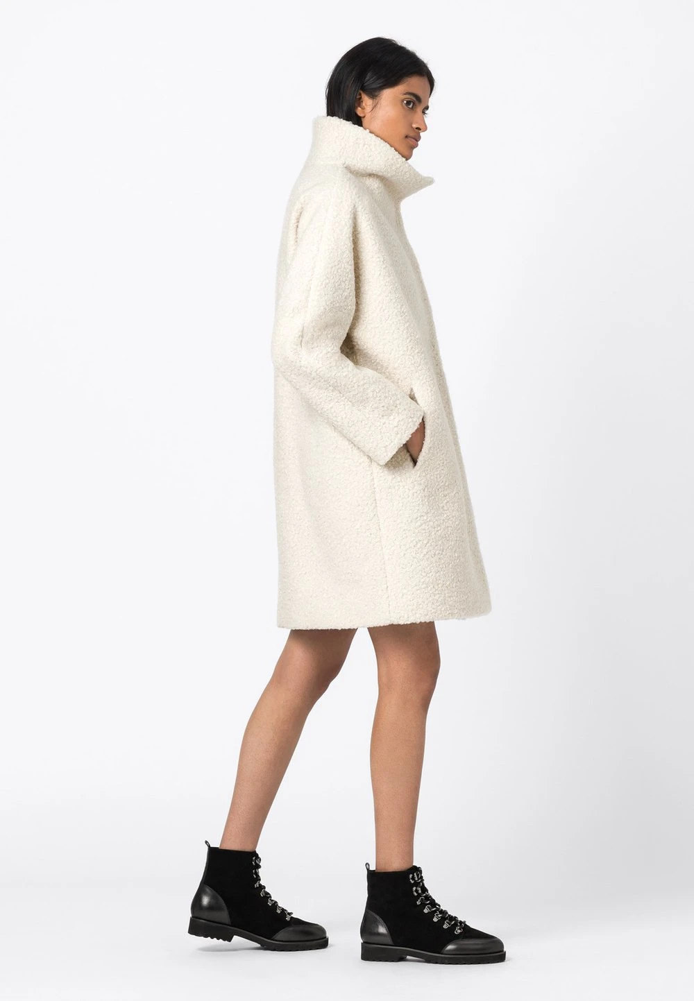 HALLHUBER Prix Acceptable Manteau classique manteaux col en v femme 2 HALLHUBER Prix Acceptable Manteau classique manteaux col en v femme – Image 2