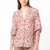 Prix Ourlé HALLHUBER MIT FLORALPRINT - Blouse chemises et blouses col en v femme