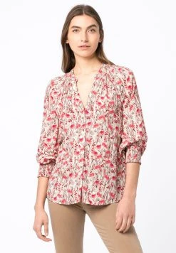 Prix Ourlé HALLHUBER MIT FLORALPRINT - Blouse chemises et blouses col en v femme