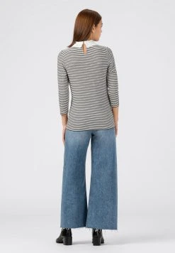 HALLHUBER Assurance De l’Authenticité T-shirt à manches longues t-shirts et tops col &agrave; revers femme -France Hallhuber Soldes Boutique af64dac7967d456db0b2fe4786bc4f9a