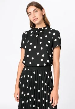 HALLHUBER Qualité Supérieure MIT TUPFENPRINT - Blouse chemises et blouses col rond femme