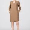 Qualité Supérieure HALLHUBER MIT PUFFÄRMELN - Robe fourreau robes col en v femme