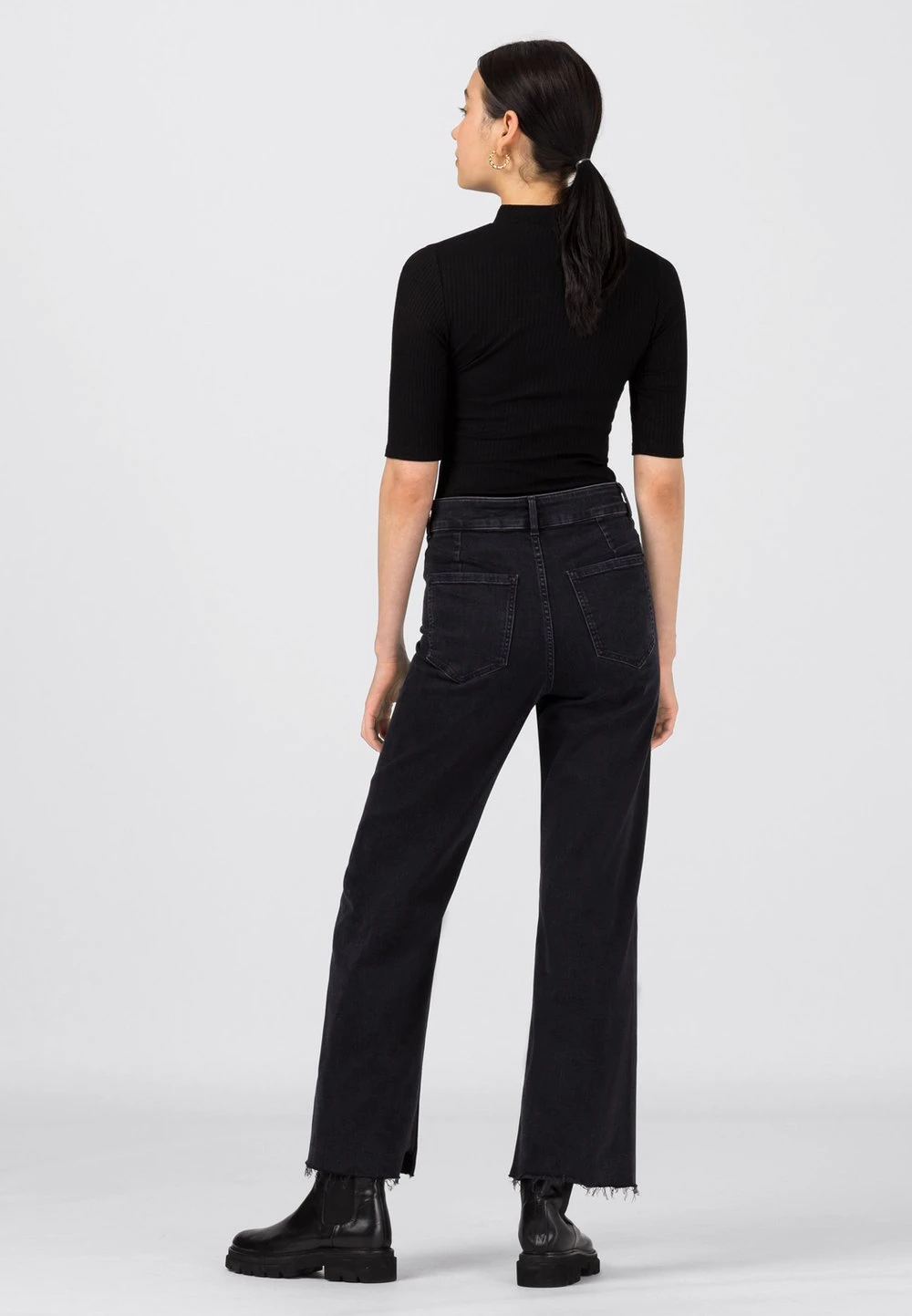 Prix Imbattable HALLHUBER Jean droit jeans haute femme 3 Prix Imbattable HALLHUBER Jean droit jeans haute femme – Image 3