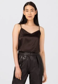 Haute Qualité HALLHUBER Débardeur t-shirts et tops col en v profond femme