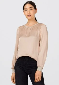 HALLHUBER Prix Légers MIT STRICKBLENDEN - T-shirt à manches longues chemises et blouses col rond femme