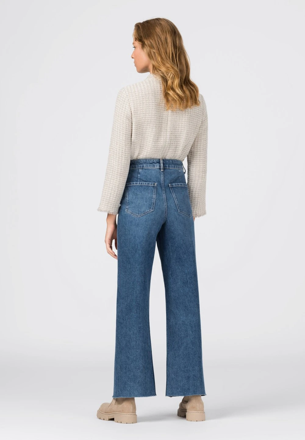 HALLHUBER Jean droit Haute Qualité jeans haute femme 3 HALLHUBER Jean droit Haute Qualité jeans haute femme – Image 3