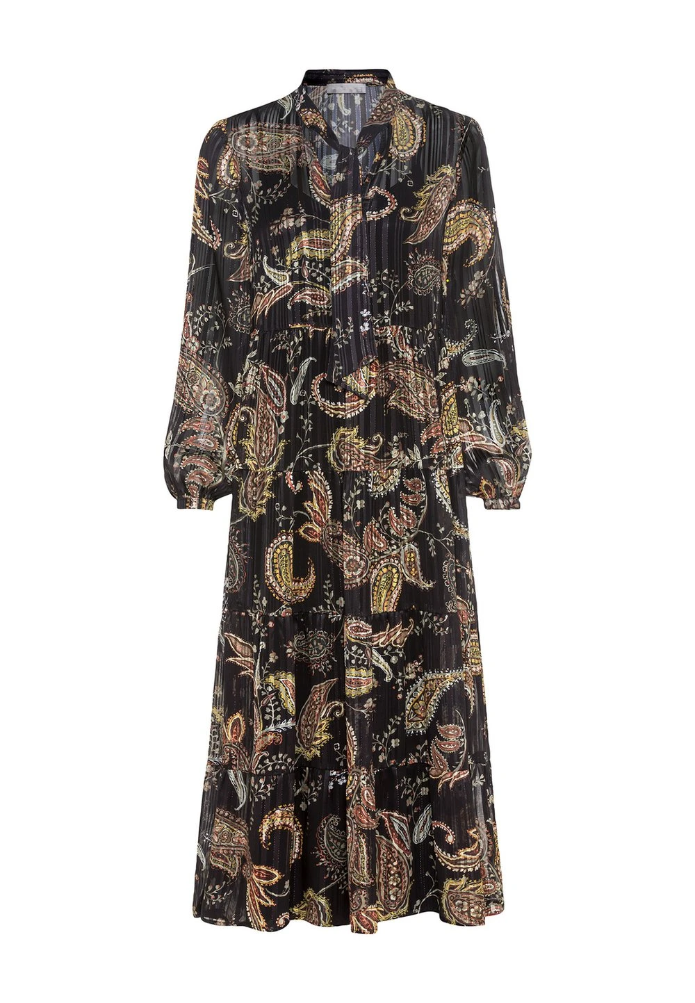 HALLHUBER Soldes PAISLEY-PRINT - Robe de jour robes col châle femme 5 HALLHUBER Soldes PAISLEY-PRINT - Robe de jour robes col châle femme – Image 5